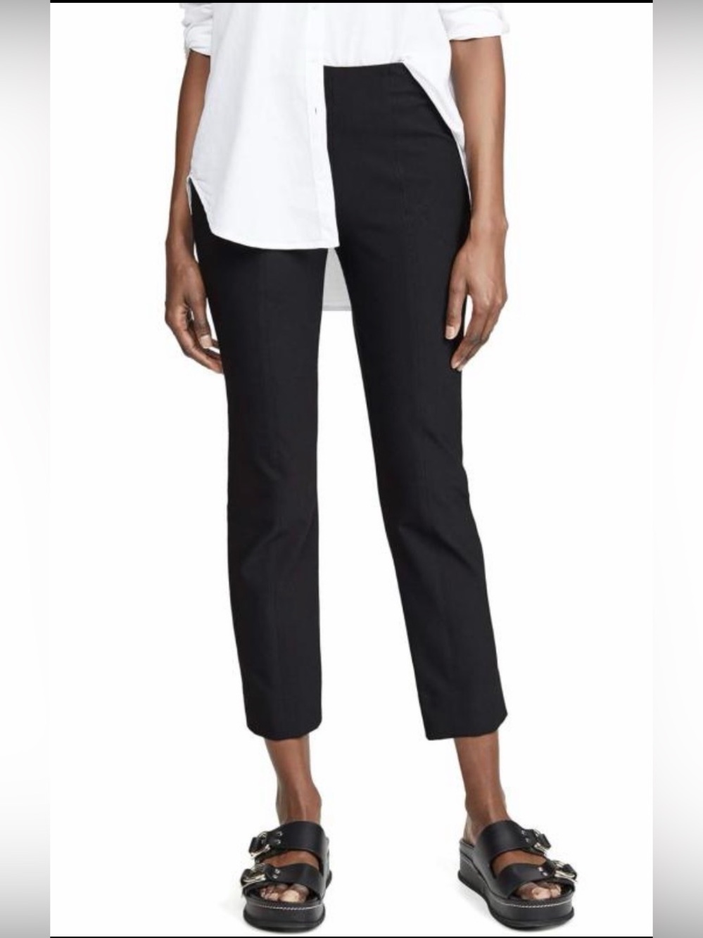 Vince Black Tailored Front Seam Pants – Size 8
